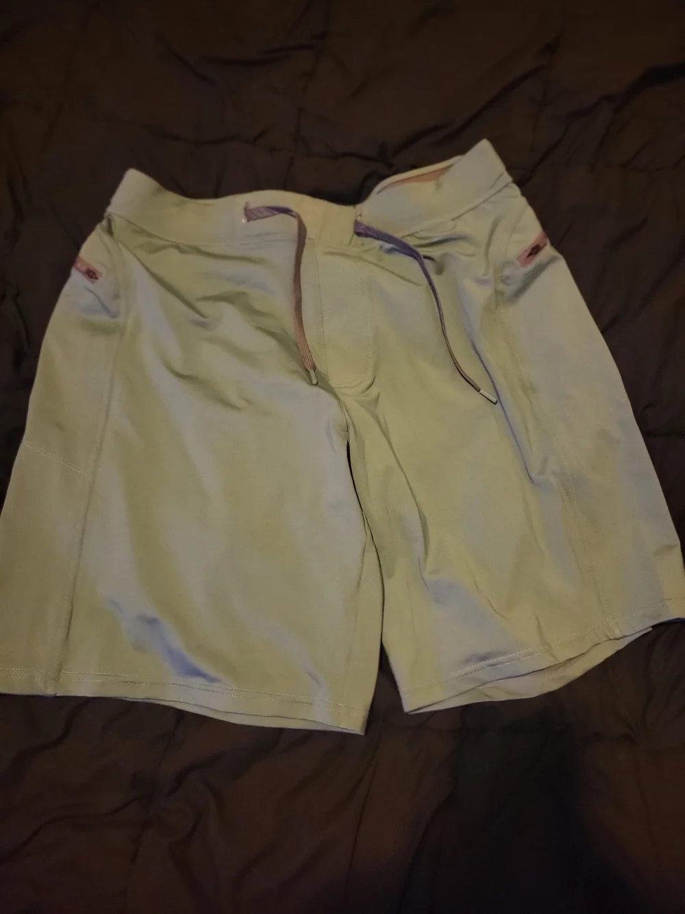 Light Sage Drawstring Gym Shorts
